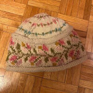 The French Knot Hat Floral NWT